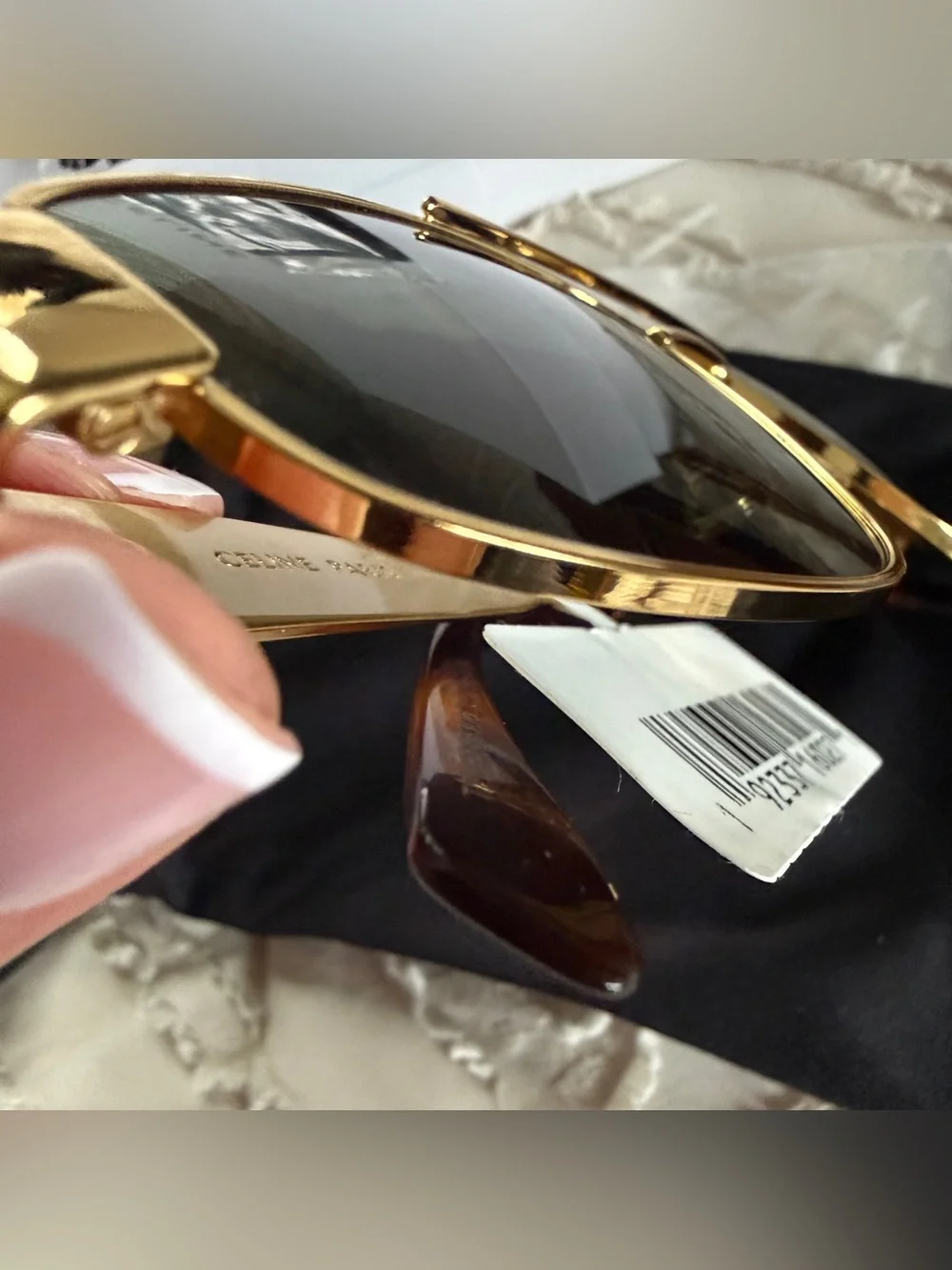 Celine Triomphe 57mm Pilot Sunglasses, New with Tags - Picture 8 of 15